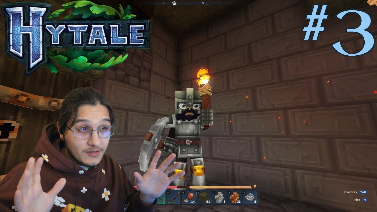 Hytale #3,  Hierro y ¿la casa? 🤔