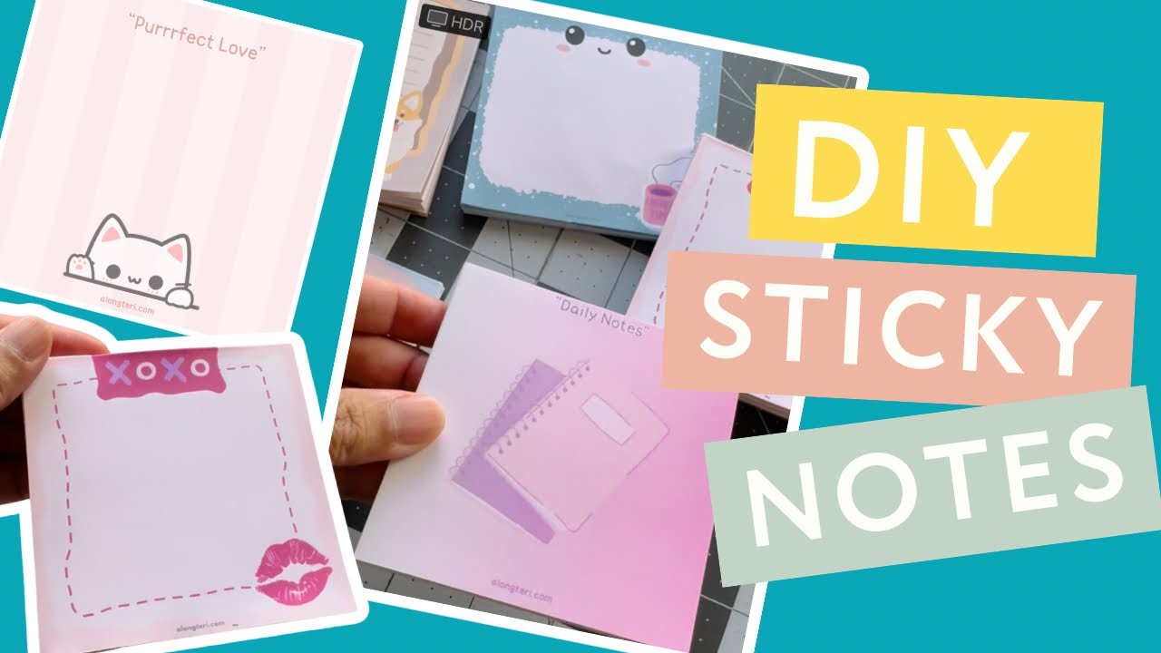 DIY Sticky Note Pads | Step-by-Step  for Beginners with Canva