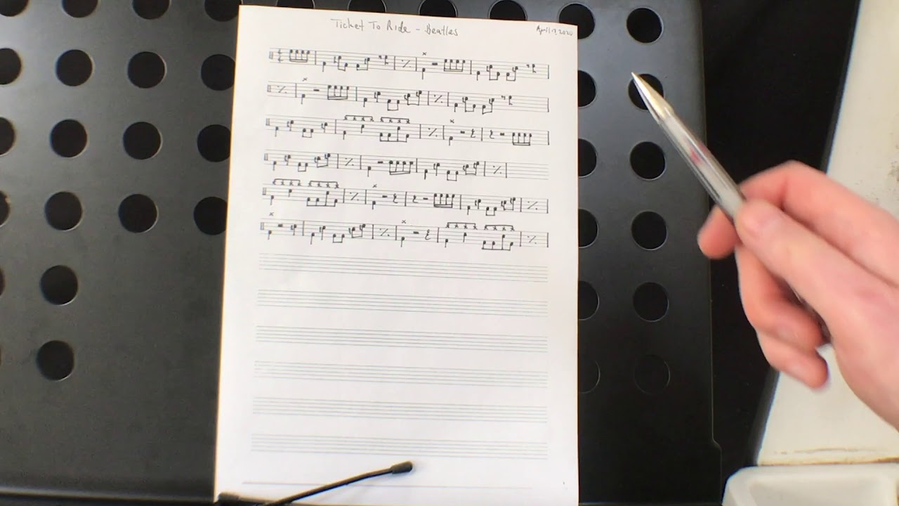 Ticket To Ride - The Beatles - Drum explanation