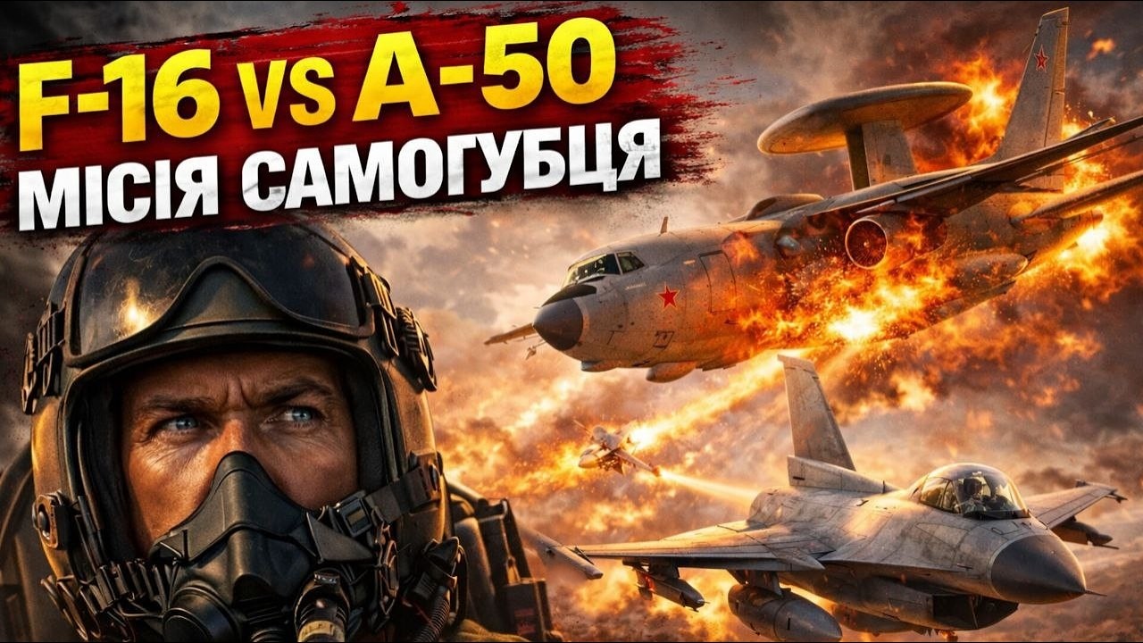 Полювання на А-50 &ndash; ВПЕРШЕ В ІСТОРІЇ! | F-16 УДАР по Росії | DCS Українською