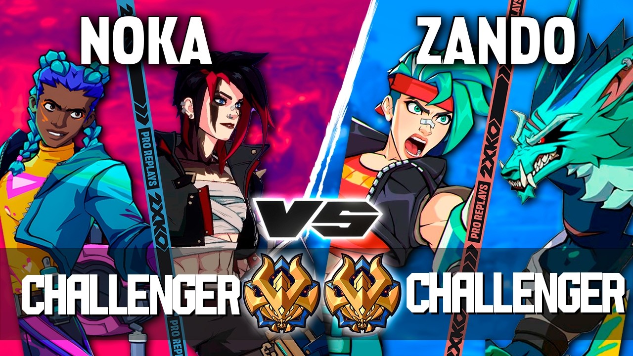 2XKO ▰ NOKA (Vi-Ekko) vs ZANDO (Vi-Warwick) ▰ 2XKO Pro level replays