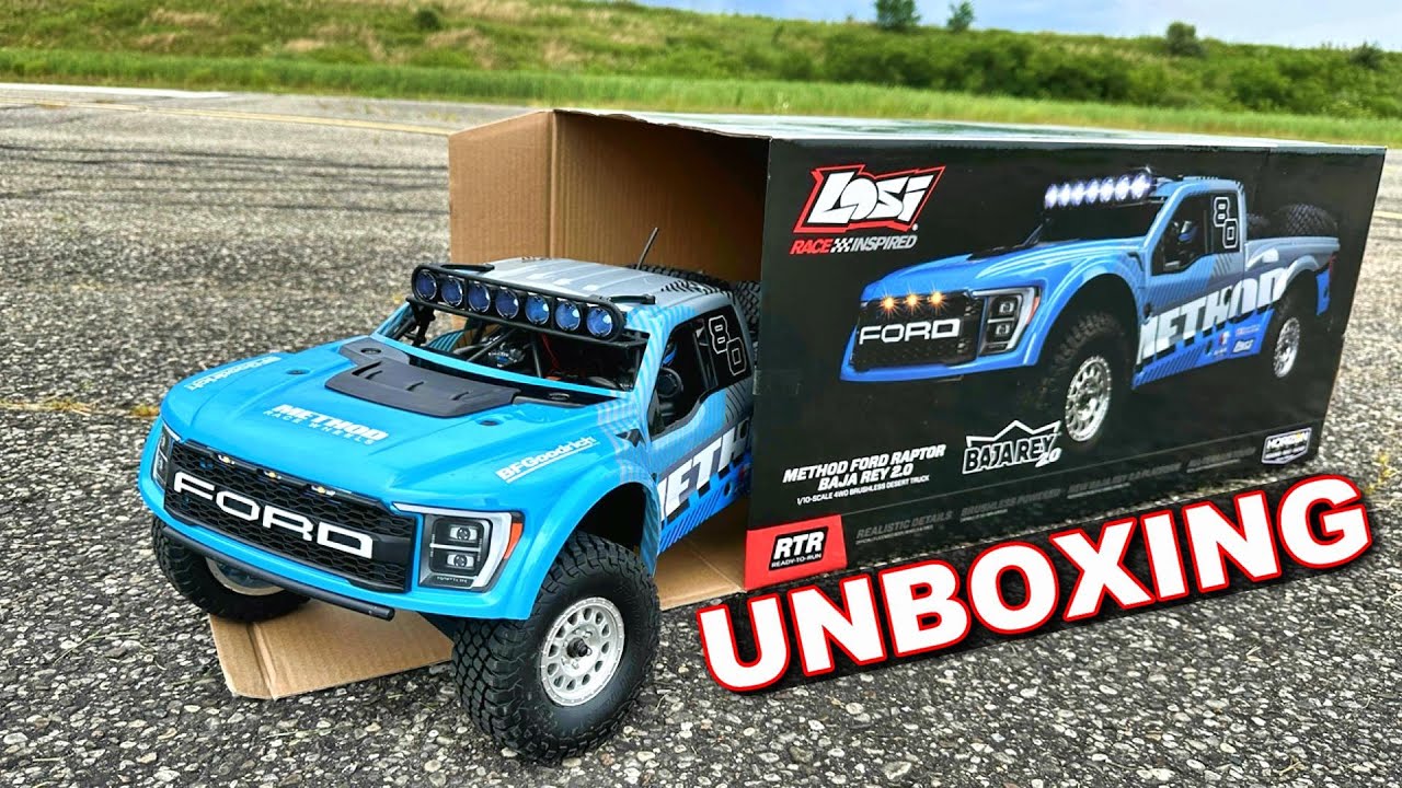 Losi Baja Rey 2.0 1/10 BRUSHLESS RC Car Unboxing