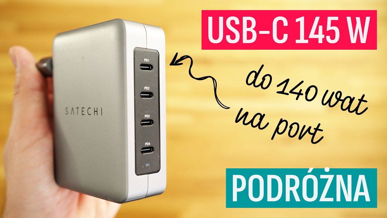 Ładowarka podróżna Satechi 145 W GaN