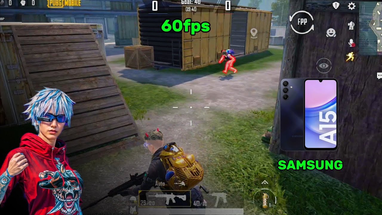 Samsung A15 5G pubg test 60fps? || PUBG MOBILE NEW UPDATE gameplay 2025