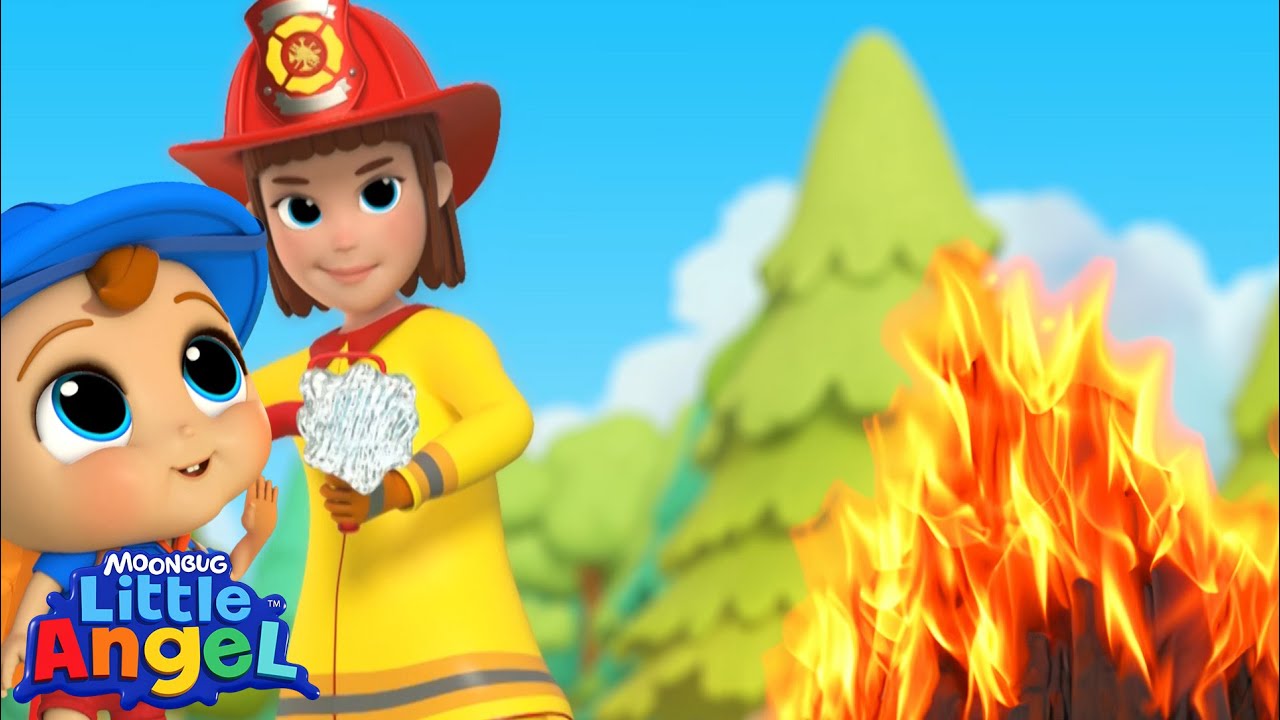 Firefighters to the Rescue! Adventure | Little Angel Kids Color Songs & Nursery Rhymes 🚒🔥✨