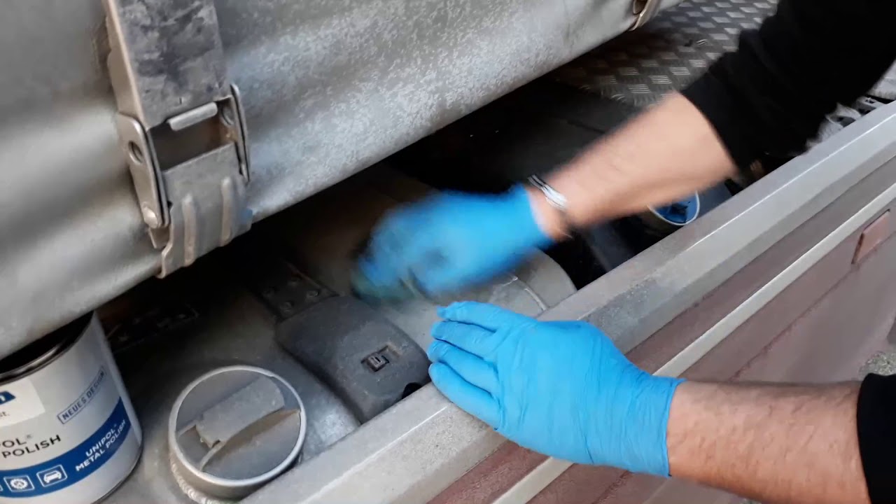 come lucidare camion sporco di sale e acciaio inox