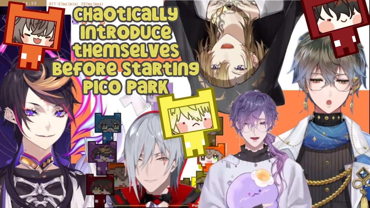 【All POV】Luxiem and Noctyx chaotically introduce themselves before starting pico park