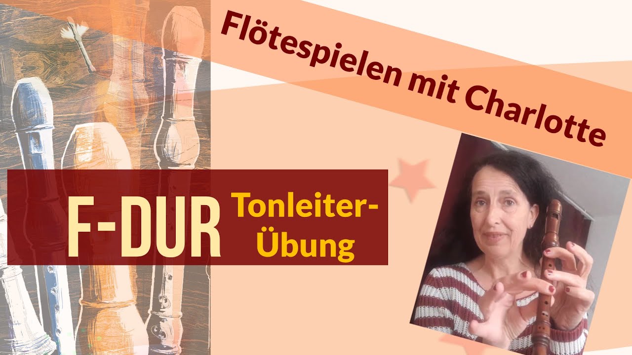 F Dur Tonleiter - Blockflöte -Tonleiterübung - Fingerjogging mit Spaß #scales #Tonleiter #F-Dur
