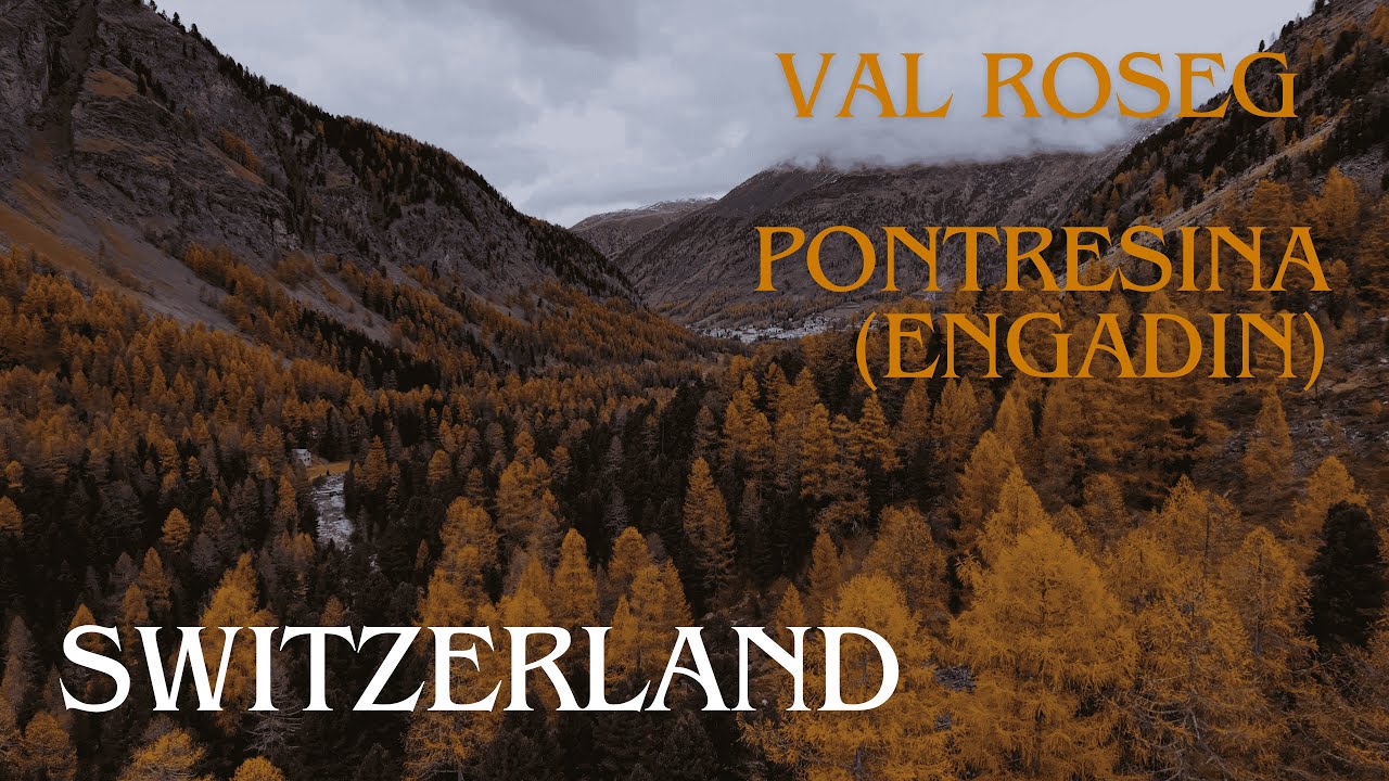 Autumn Magic in the Engadin - Ova da Roseg (Pontresina) | Cinematic Drone 4K