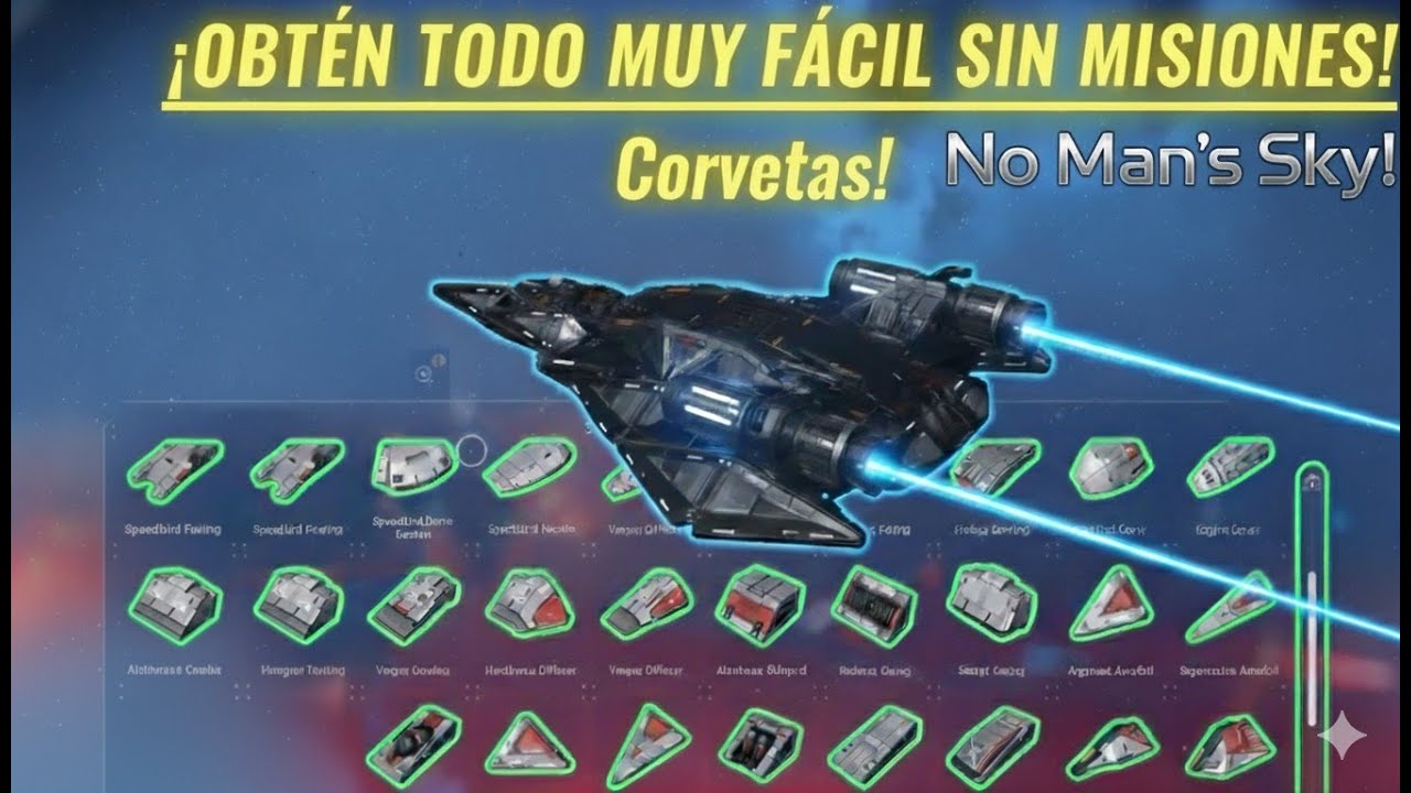 Como obtener todas las piezas para las corvetas sin hacer misiones en No Mans Sky