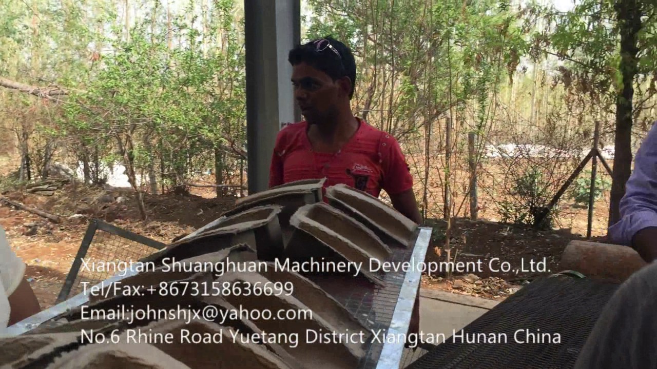 Paper shoe tree and egg tray production line with one dryer