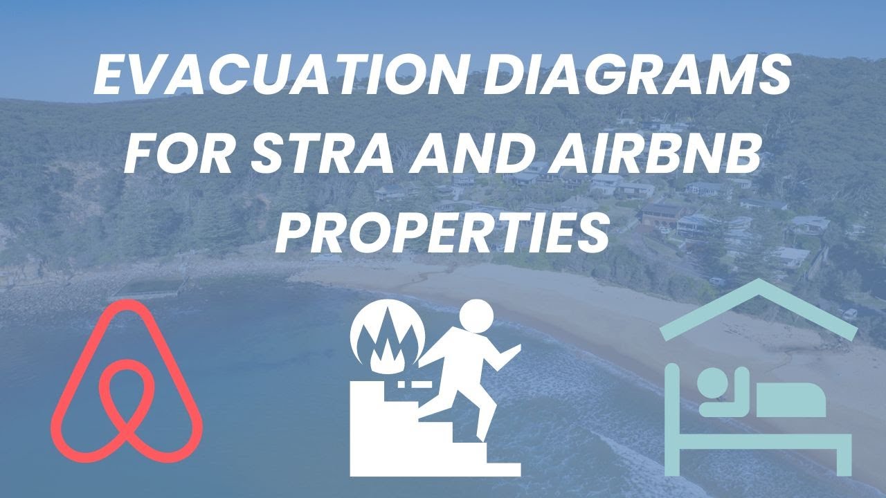 Evacuation Diagrams for the Short Term Rental Industry. Airbnb Fire Evacuation Plan Diagrams