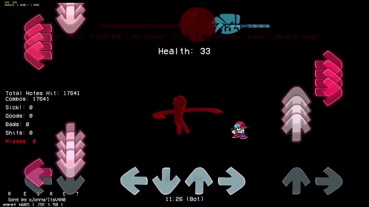FNF: Regret (Bambi fantrack) But on JS engine (Seraf edition 2)