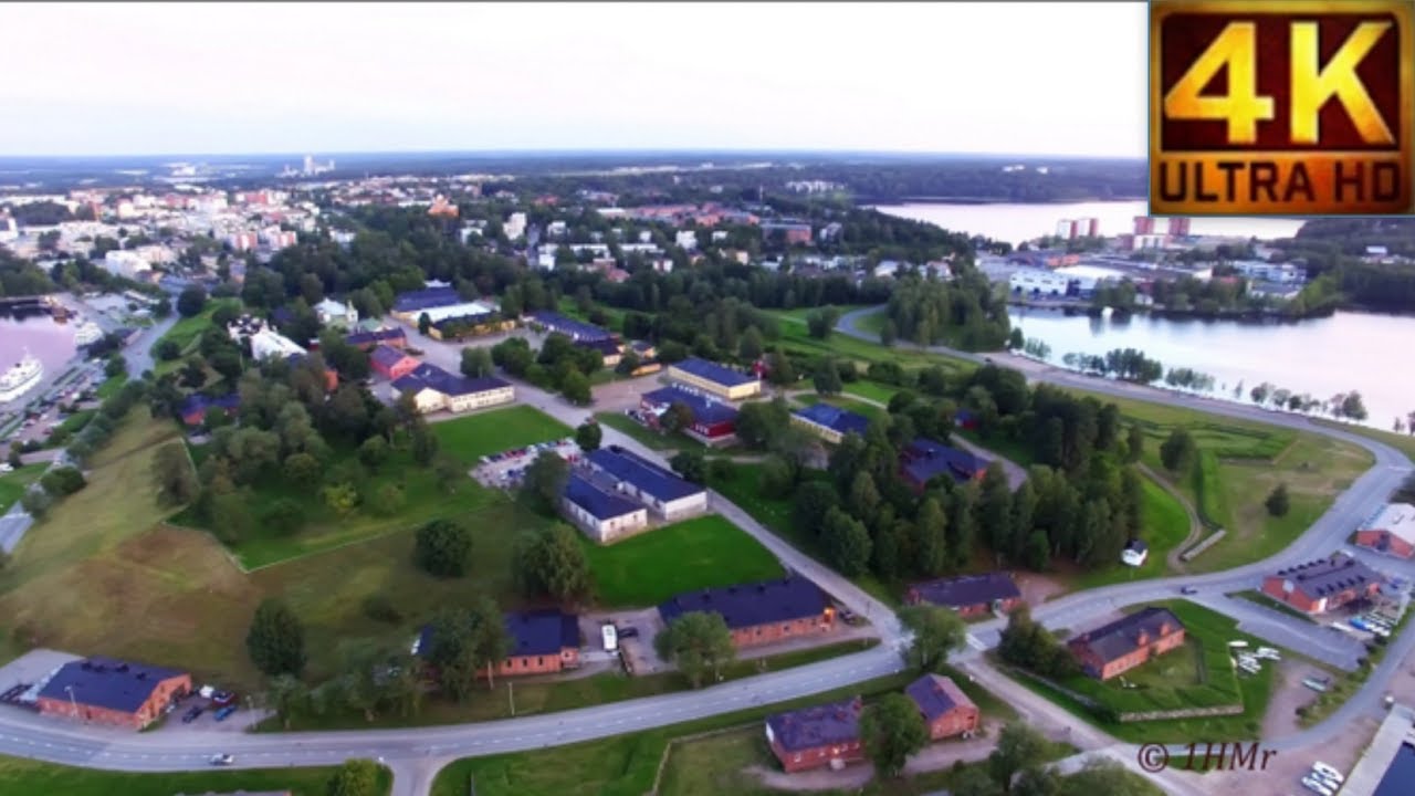 4K Finland Kuusamo  Birds Eye view - Kuusamo ilmasta kuvattuna