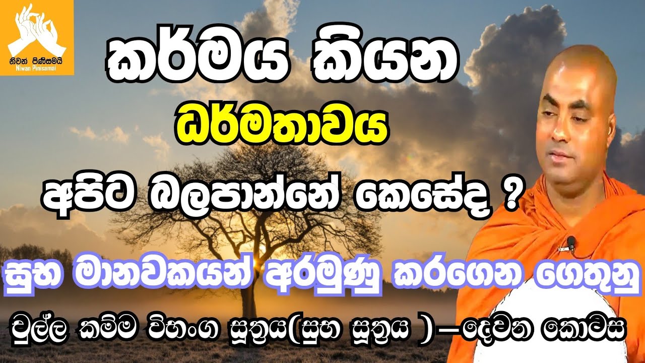සුභ මානවකයන් අරමුණු කරගෙන ගෙතුනු චුල්ල කම්ම විභංග සූත්‍රය|koralayagama saranathissa thero bana 2022