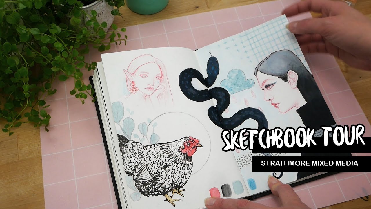 A Talk Through Sketchbook Tour |  Strathmore Mixed Media 500 Series