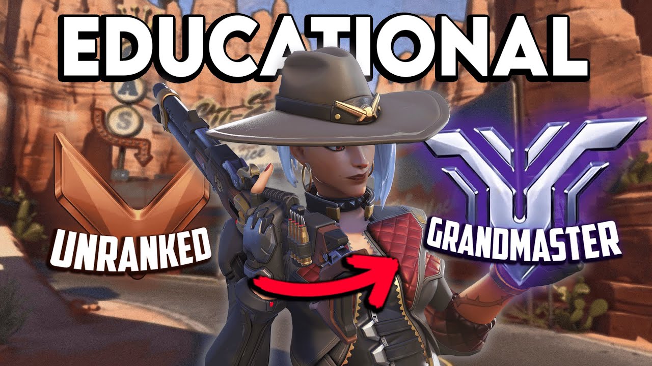 EDUCATIONAL ASHE Unranked to GM | (ASHE ONLY GAMEPLAY) | Overwatch 2