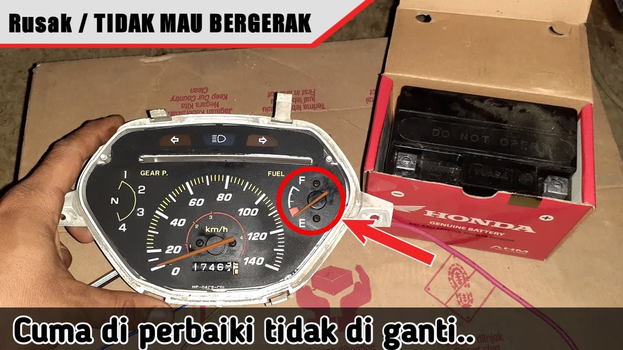 Servis Speedometer honda SUPRA X SUPRA lama - Indikator bensin tidak jalan