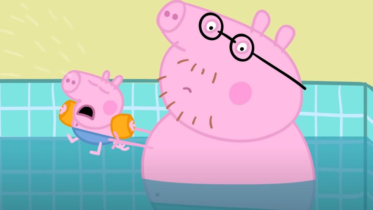 George lernt schwimmen! 💧 Peppa-Wutz Volle Episoden 🦖 Cartoons Für Kinder |