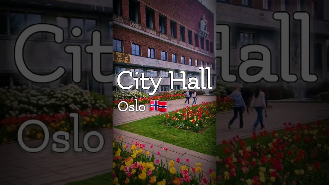 The area surrounding the City Hall in Oslo, Norway,  #short #shorts #shortvideo