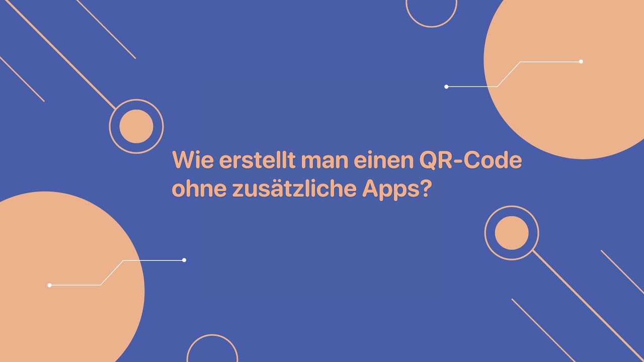 QR-Code ohne zusätzliche App erstellen!
