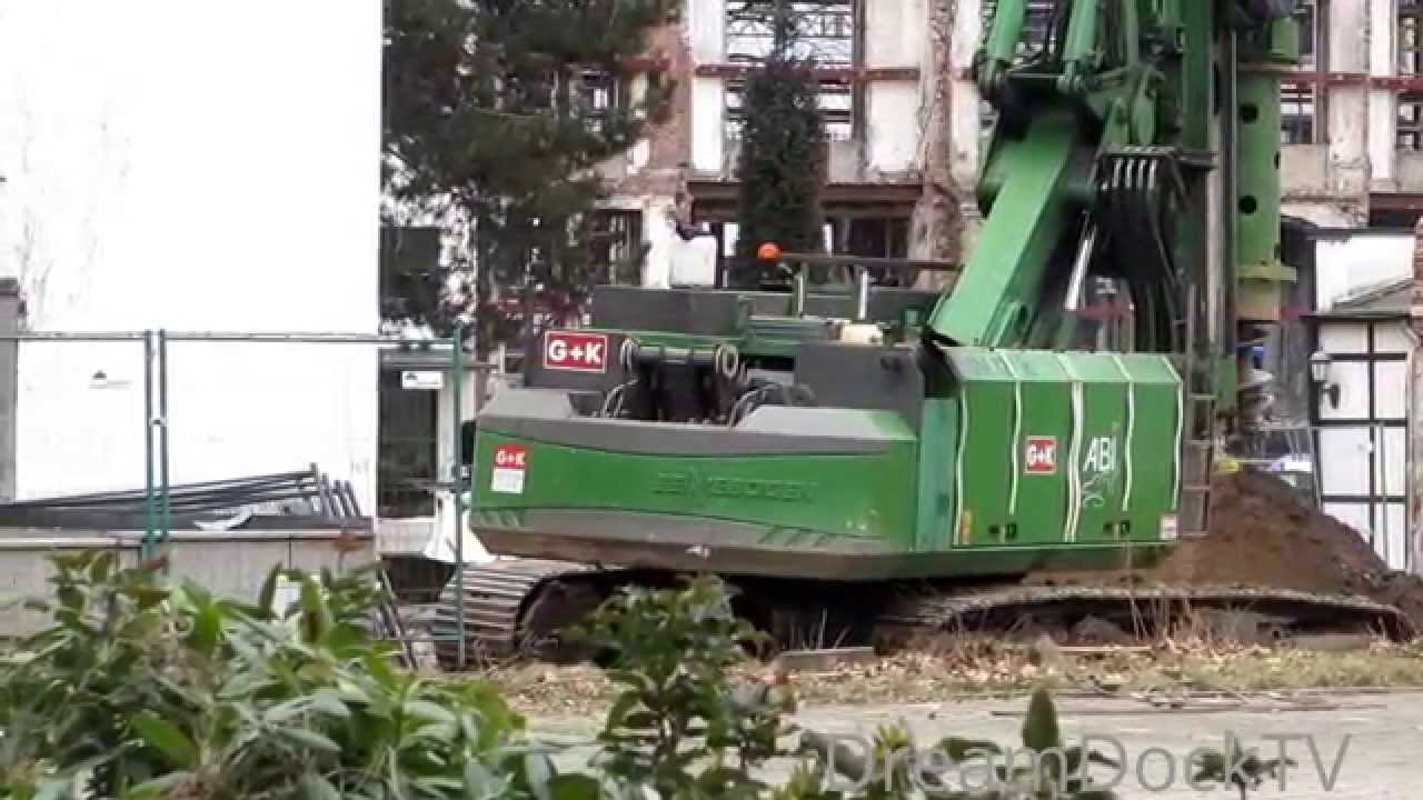 SENNEBOGEN ABI BOHRGERÄT BAUSTELLE SPEZIALTIEFBAU DREHBOHRANLAGE SCHWERGEWICHT