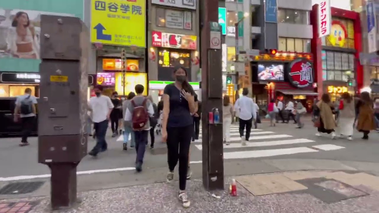 Walk in Tenjin Fukuoka city japan around subway 🚇