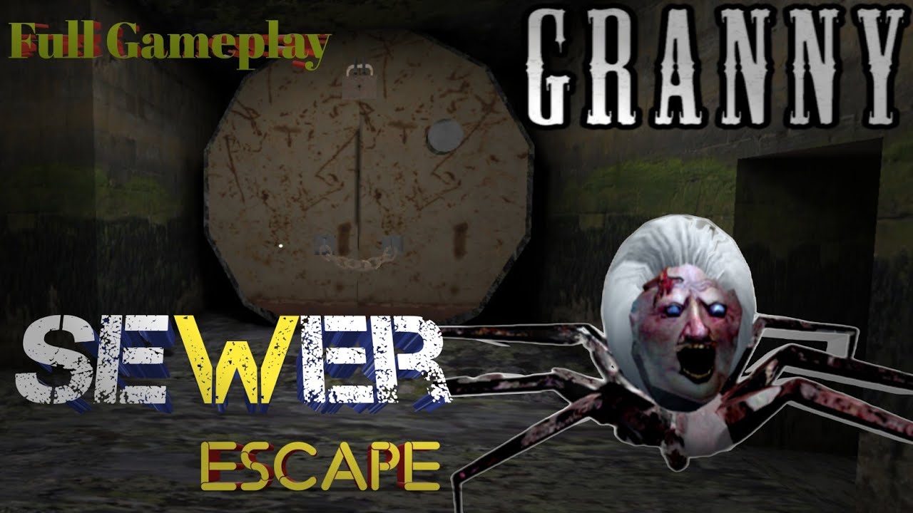 Granny 1.8 Sewer Escape Gameplay With Spider Angelina😅||Easy Mode