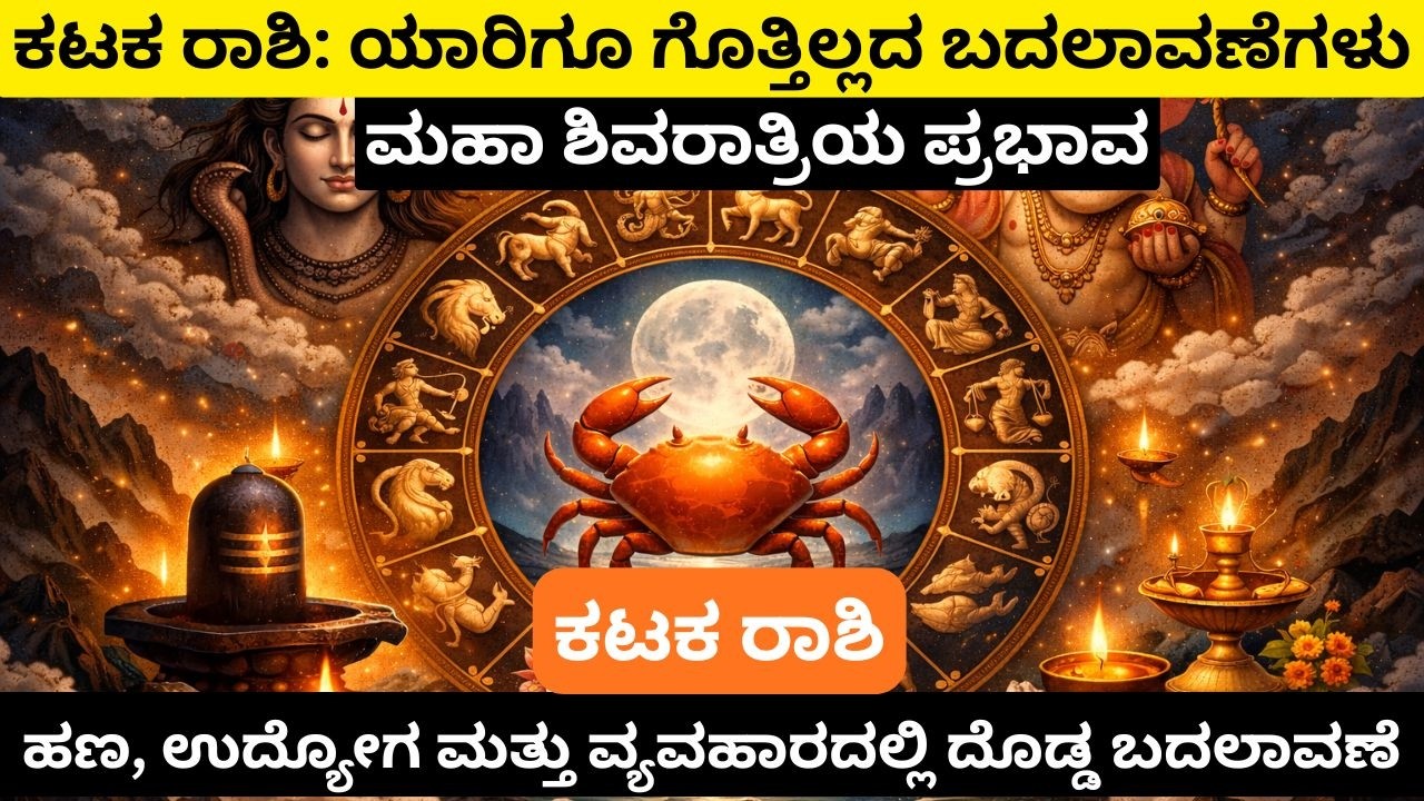 ಕಟಕ ರಾಶಿ  ಮಹಾಪರಿವರ್ತನೆಯ ಕಾಲ ಕಟಕ ರಾಶಿಯವರಿಗೆ ಧನ ಲಾಭದ ಸಮಯ ಶುರು Money Horoscope | Financial  Changes