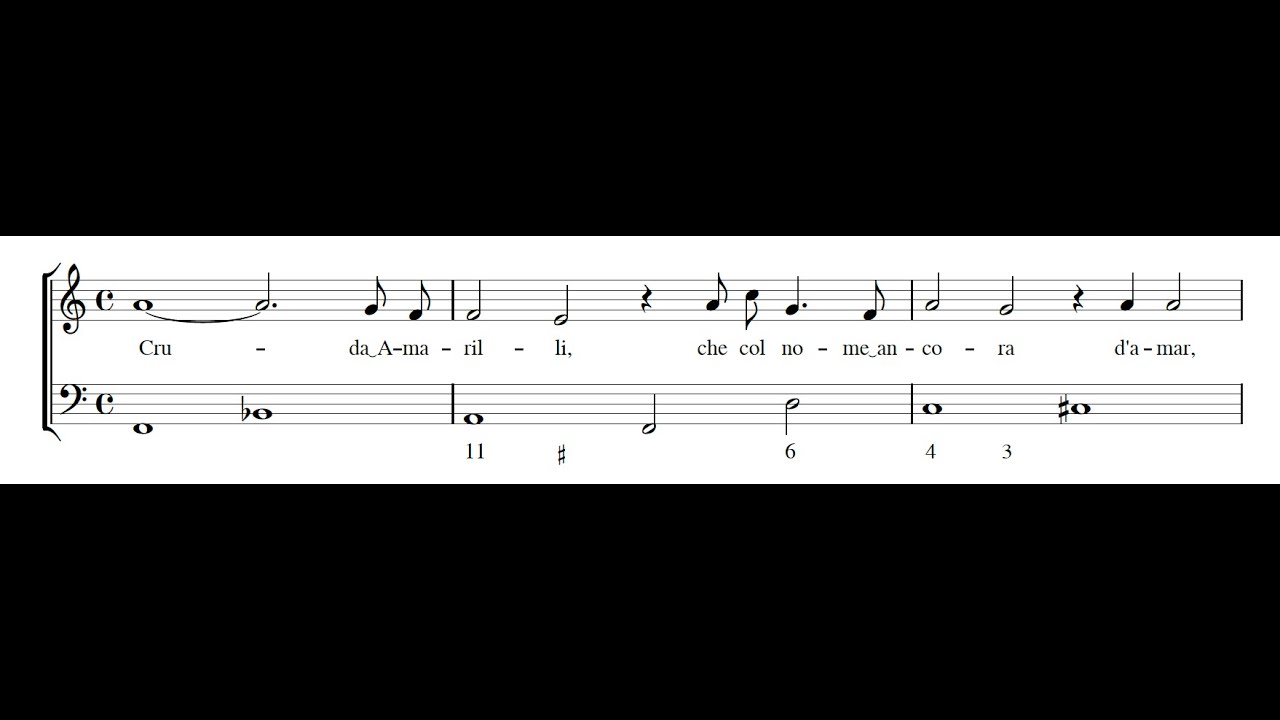 SIGISMONDO D'INDIA: Cruda Amarilli PDF SCORE