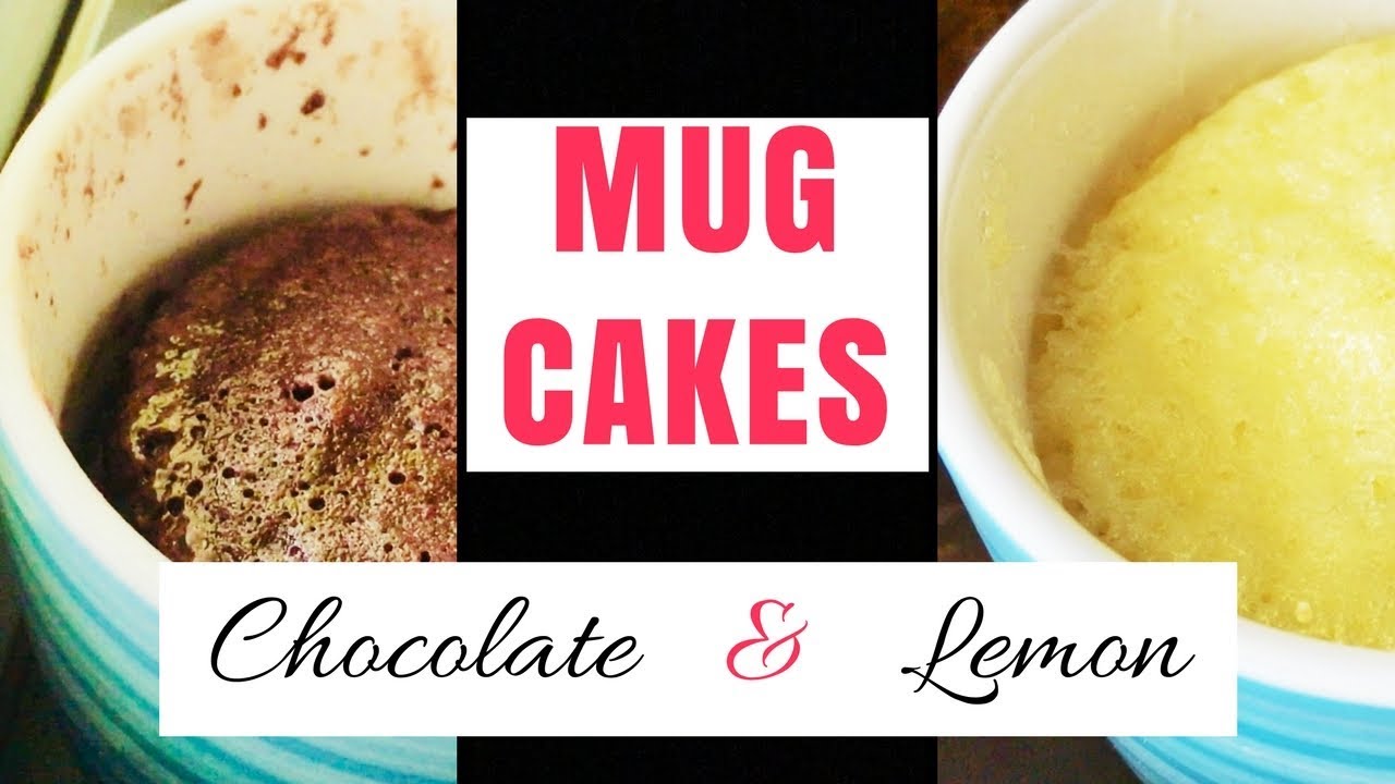 MUG CAKES in less than 2 minutes in Microwave / No milk, No Baking powder