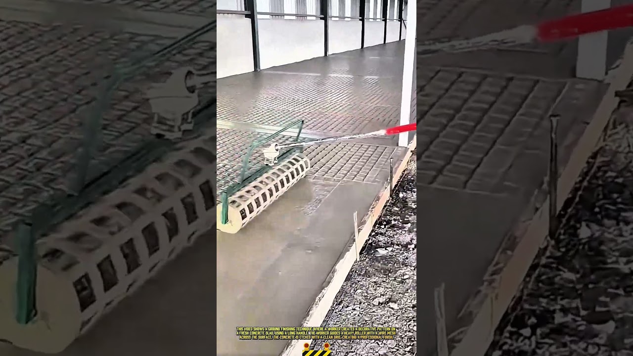 Concrete Texturing & Patterning Process- Good Tools and Machinery Make Daily Work Easy