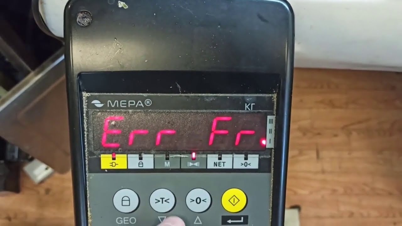 Как убрать ошибку Err Fr на весах МЕРА ПВм3/150. Мастерская по ремонту весов Service ZIP