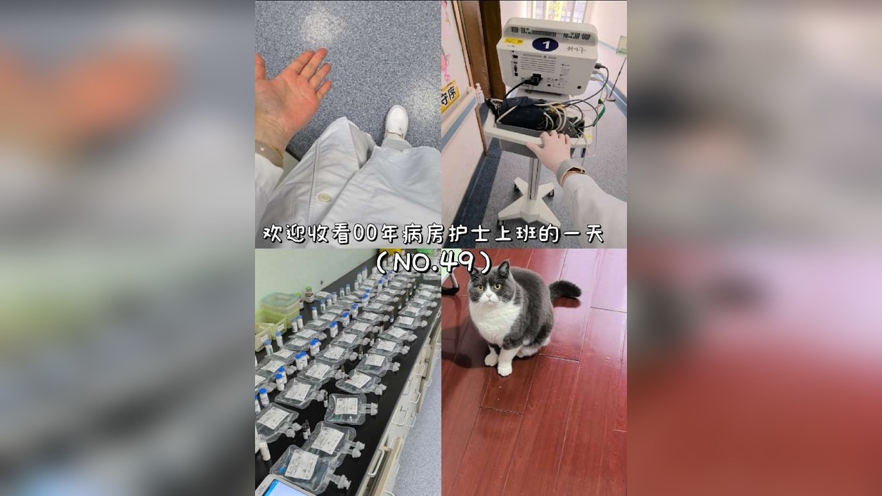 第49集|volg49．欢迎收看00年病房护士上班的一天，今天8-4，可以完美接触太阳的一天，视频划水一天