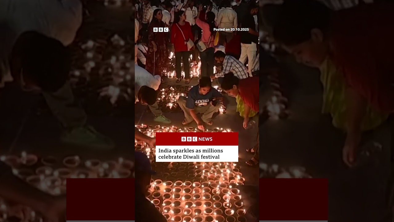India sparkles as millions celebrate Diwali festival. #Diwali #BBCNews