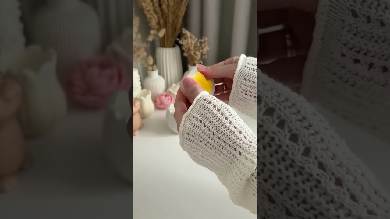 New Viral Design Candles | Egg shell Candles | Viral DIY candles #diy #candles #design #shorts #fyp