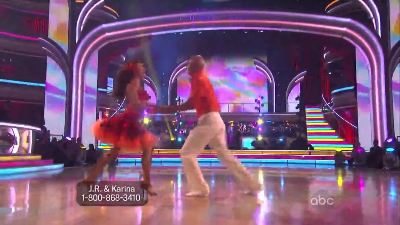 JR Martinez and Karina Smirnoff Samba