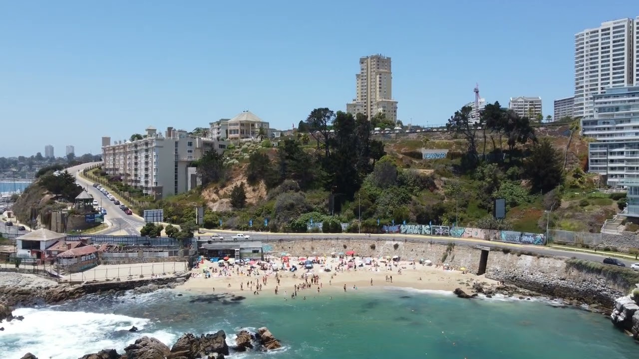 Playa Los Lilenes / Conc&oacute;n verano 2024. @glfotografiaaerea +56994998357 (Original en 4K)