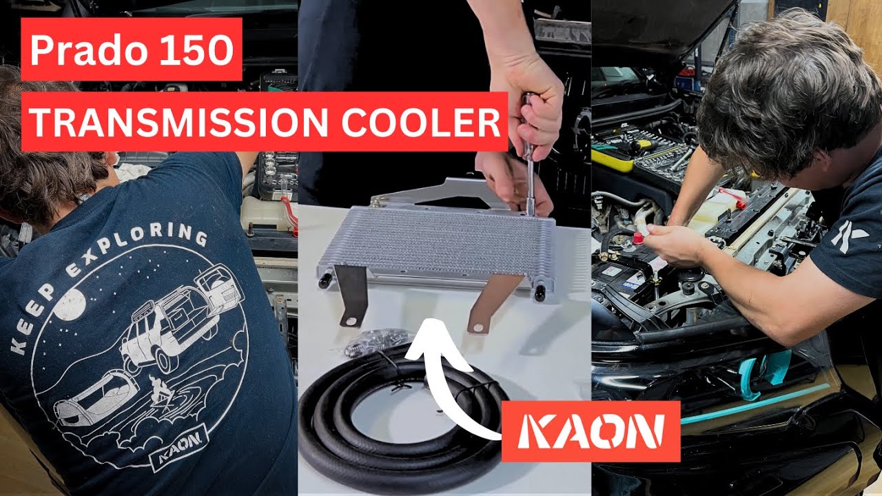 KAON Prado 150 Transmission Cooler Install | Unboxing