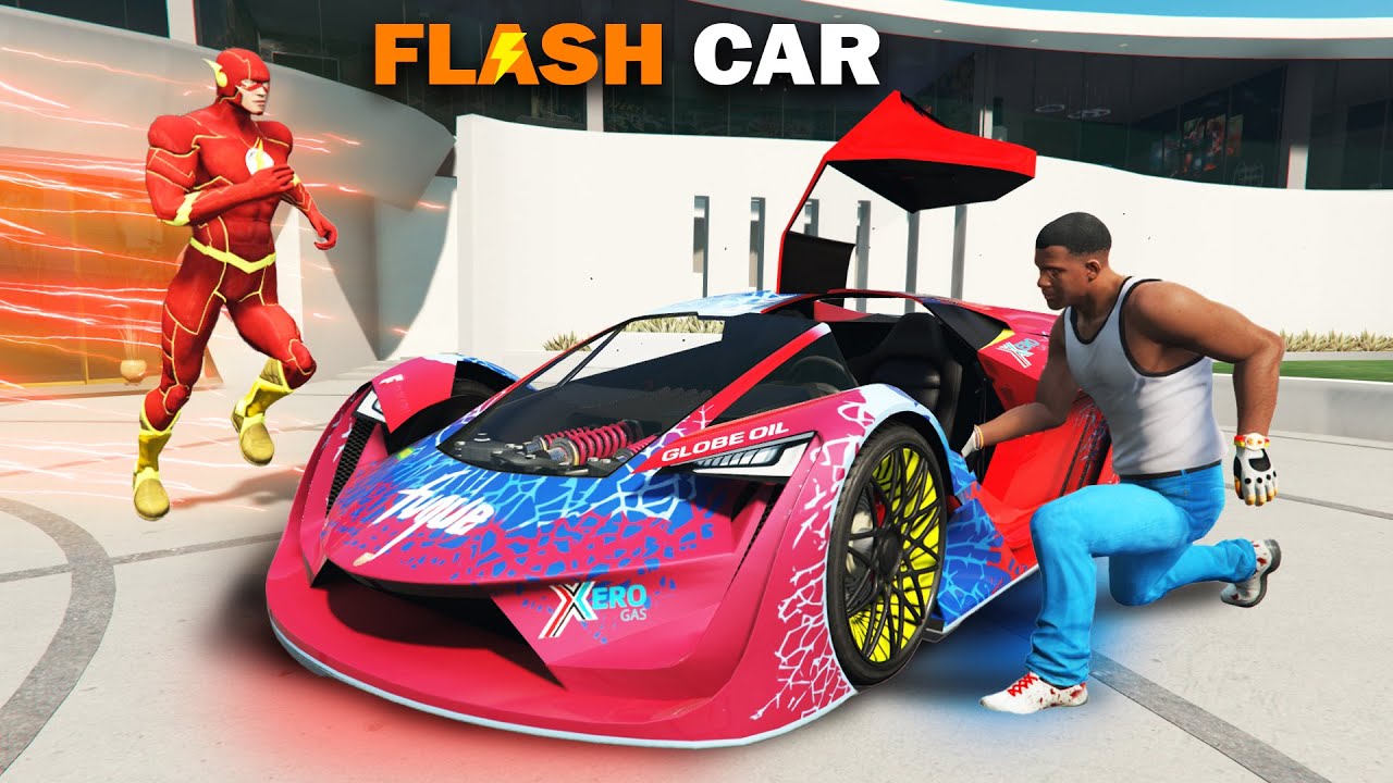 Franklin Stealing Flash Car in GTA 5 ! | Techerz