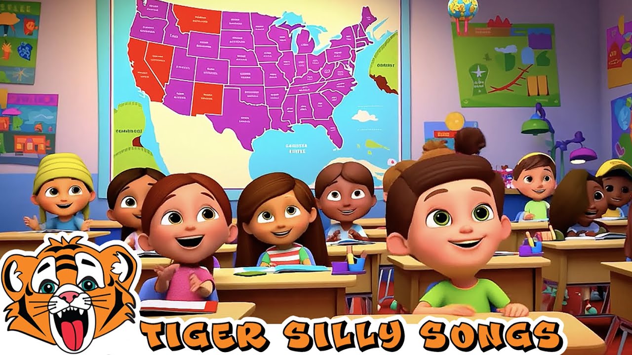 Learn All 50 States of America | Sing Along Song For Kids