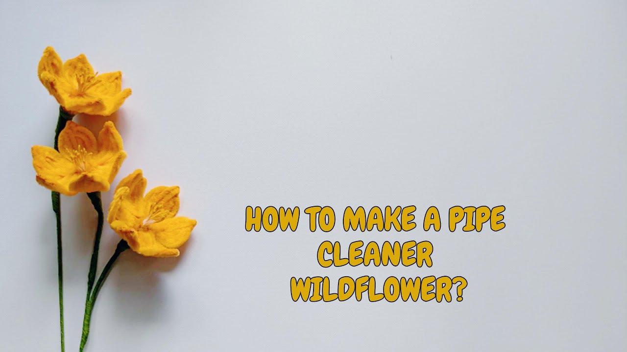 DIY Pipe cleaner Wildflower💛💚 | Easy handmade flowers | Beautiful fuzzy wire flowers | Chenille wire