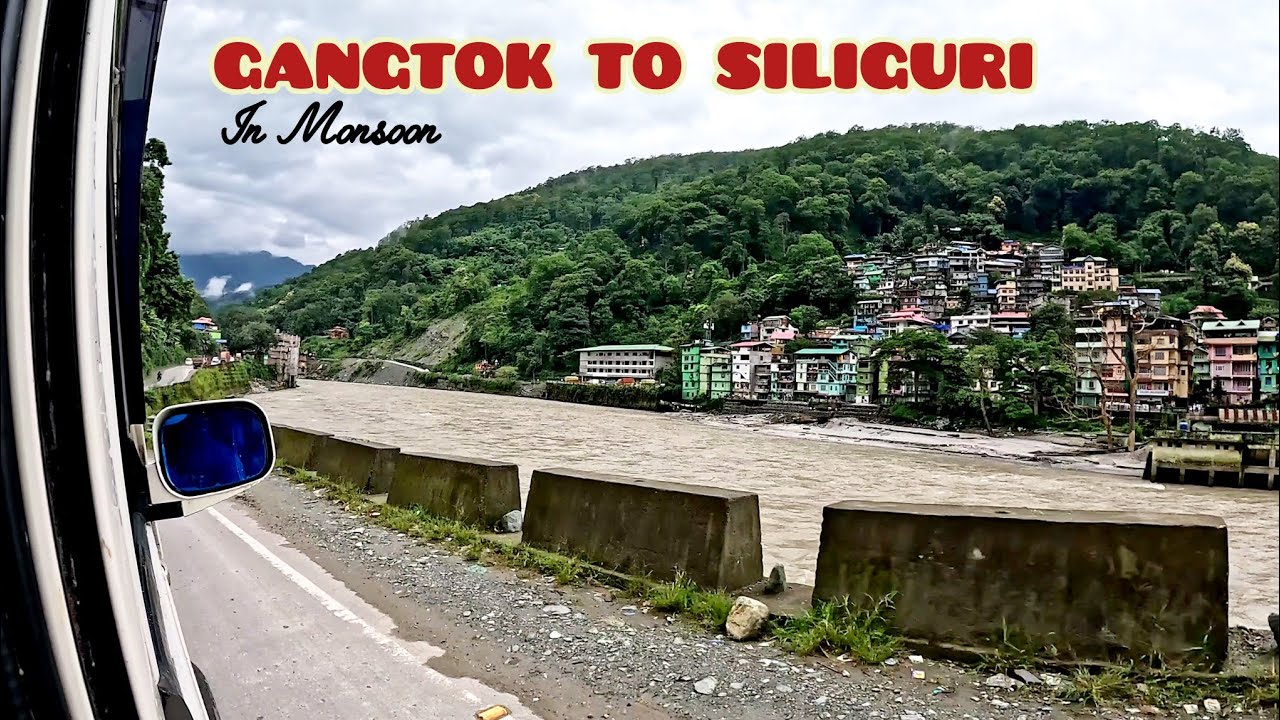 Gangtok to Siliguri in Monsoon | Via Darjeeling #lmsikkim