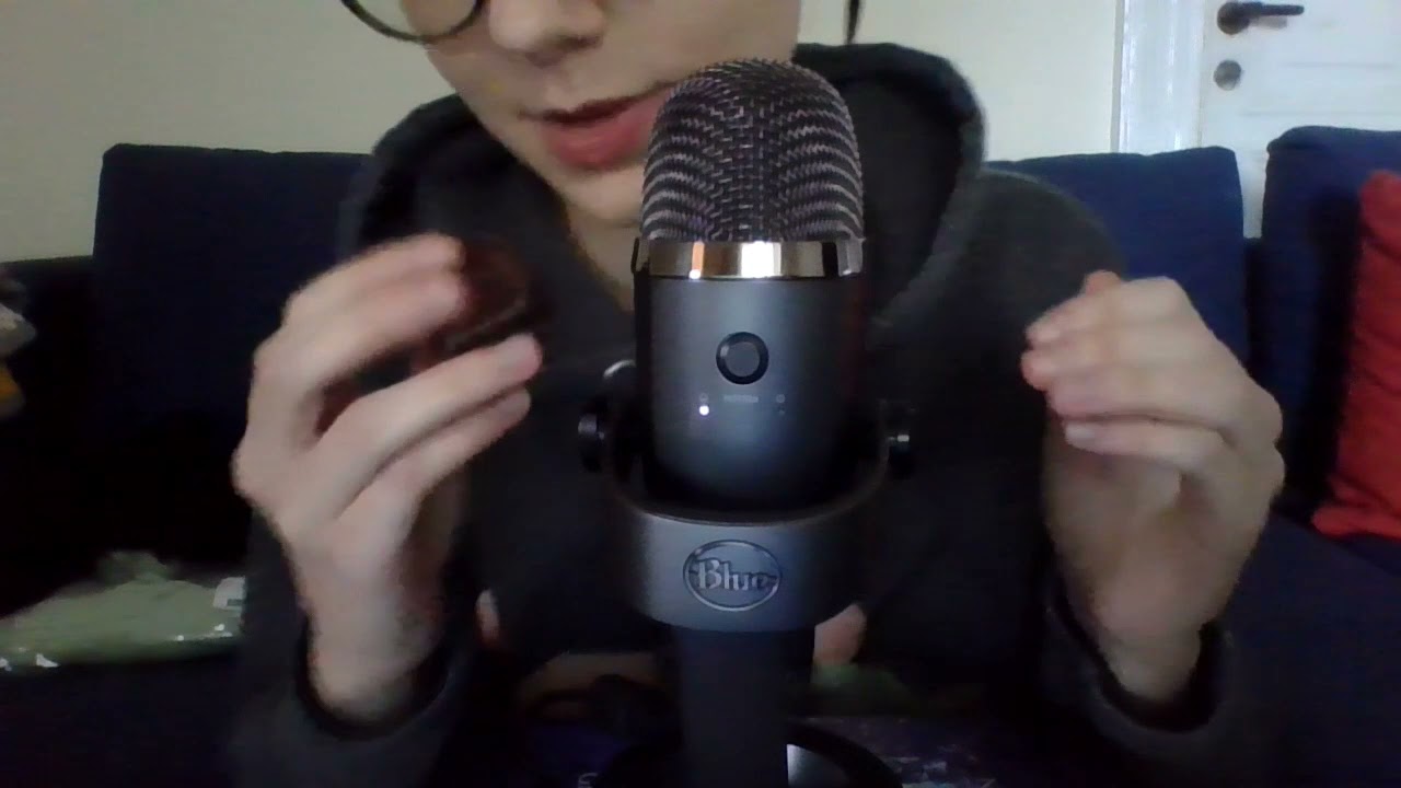 ASMR satisfying eating of tiny chocolate dipped, salt caramel marshmallows