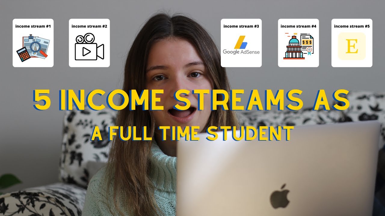 5 Income Streams as a 21 year old Student ((realistic, part time)) + Tips for Full Time Students!!
