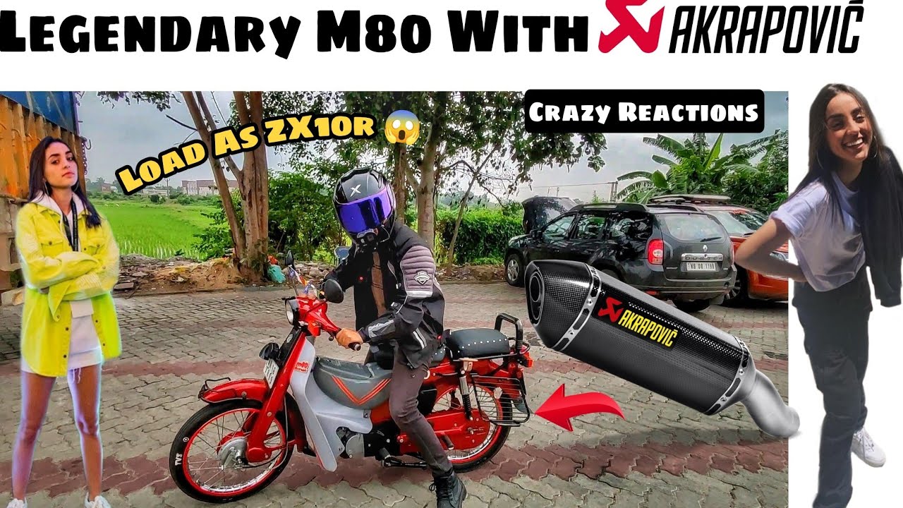 Riding Loud Mopet M80 with 