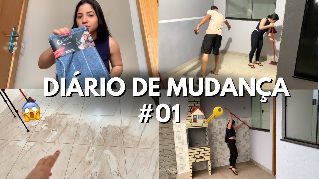 DI&Aacute;RIO DE MUDAN&Ccedil;A EP.1/ primeira faxina na casa nova, estava muito suja 💖🫧🏠