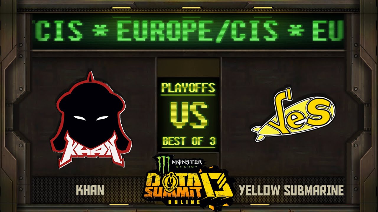 Khan vs Yellow Submarine Game 2 - Monster Energy Dota Summit 13 EU/CIS: Quarterfinals - Gareth,Peksu
