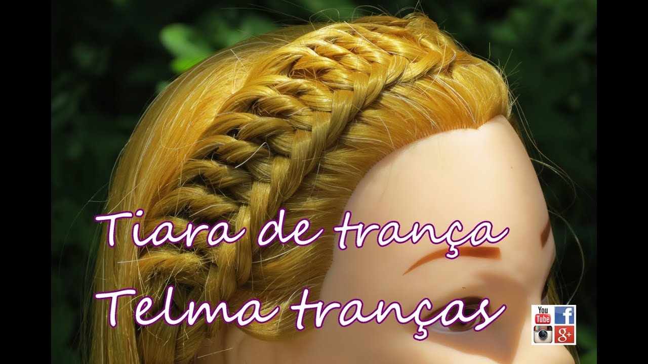 Trança Soria, Tiara de trança embutida - Telma tranças