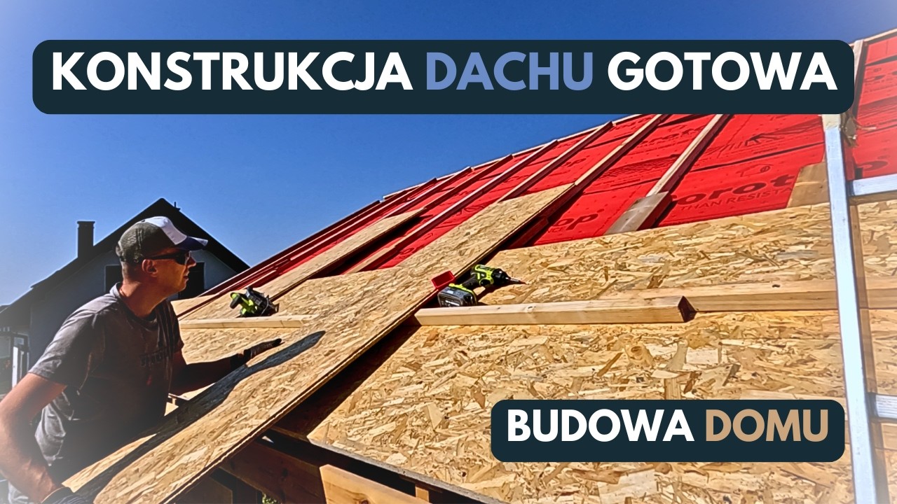 Dach z OSB! Kończę południową stronę dachu